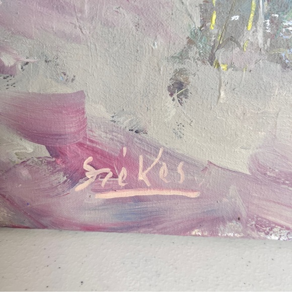 Vintage Original Seascape at Sunrise with Dunes by Artist John Szekes 18 x 14 - Picture 2 of 12